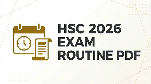 hsc 2026 exam routine pdf